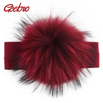 Geebro 15cm Raccoon Faux Fur Pompoms Baby Cotton Headband Children Girls Elastic Hair Bands Turban For Girl Toddler Headbands
Geebro 15cm Raccoon Faux Fur Pompoms Baby Cotton Headband Children Girls Elastic Hair Bands Turban For Girl Toddler Headbands