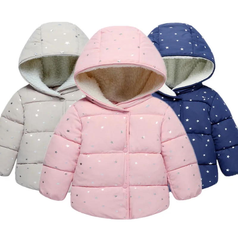 High Quality Star Printed Cotton Jacket With Zipper Baby Winter Clothes Girls Coat Hooded Outerwear Autumn Children Clothing
High Quality Star Printed Cotton Jacket With Zipper Baby Winter Clothes Girls Coat Hooded Outerwear Autumn Children Clothing