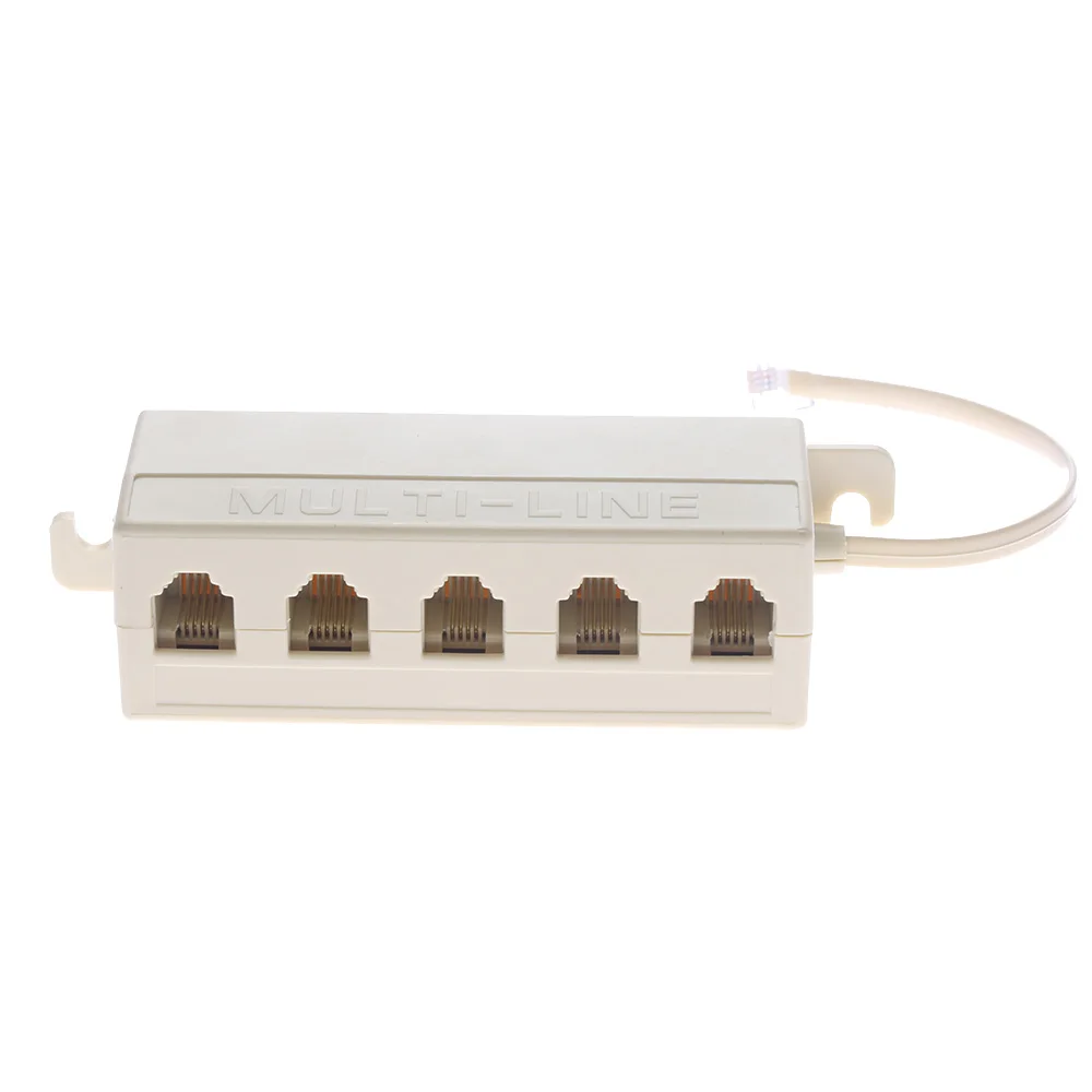 5 Ways Outlet Phone Modular RJ11 Line Jack Telephone Adapter Connector Adapter free shipping
5 Ways Outlet Phone Modular RJ11 Line Jack Telephone Adapter Connector Adapter free shipping