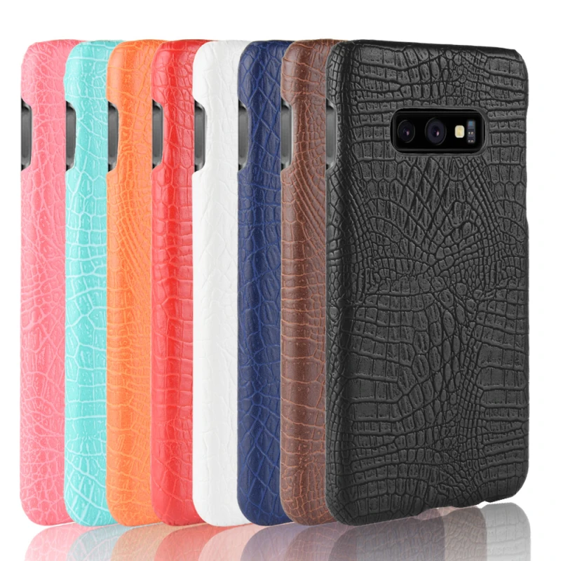 Чехол для Samsung Galaxy S10e чехлы телефонов Роскошные крокодиловая искусственная кожа +