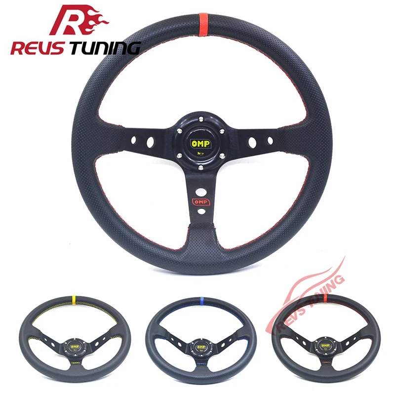 350mm 14inch PVC Car Tuning PVC Racing Sport Rally Race Drifting OMP Steering Wheel
350mm 14inch PVC Car Tuning PVC Racing Sport Rally Race Drifting OMP Steering Wheel