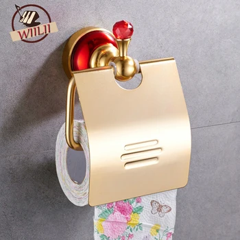 Toilet Paper Storage Holder Aluminum Alloy Tissue Roll Paper Storage Rack Box With Red Crystal Storage Shelf Bathroom Accessorry
Toilet Paper Storage Holder Aluminum Alloy Tissue Roll Paper Storage Rack Box With Red Crystal Storage Shelf Bathroom Accessorry