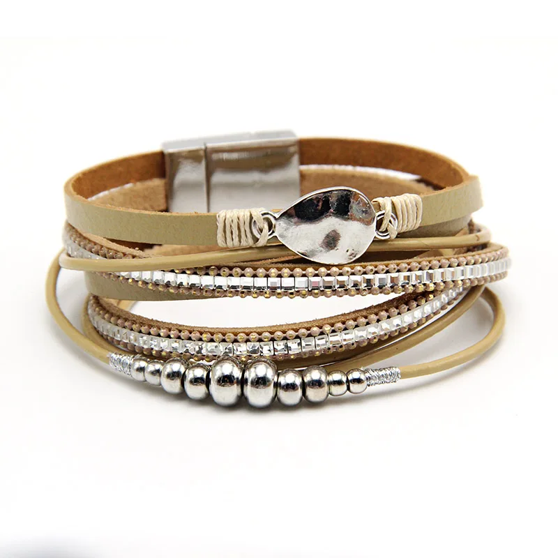 2018 Leather Bracelet For Men Women Vintage Multiple Layers Simulated Pearl Acrylic Cuff Bracelets Feminino Jewelry
2018 Leather Bracelet For Men Women Vintage Multiple Layers Simulated Pearl Acrylic Cuff Bracelets Feminino Jewelry