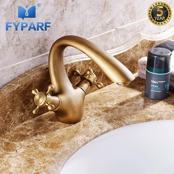 FYPARF Antique Brass Bathroom Faucet Sink Faucet Deck Mounted Mixer Faucet Dual Handle Taps For Bathroom In Basin Faucets B1008
FYPARF Antique Brass Bathroom Faucet Sink Faucet Deck Mounted Mixer Faucet Dual Handle Taps For Bathroom In Basin Faucets B1008