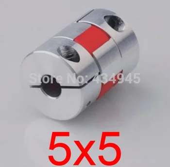 New 5x5 5mm aluminium flexible shaft Jaw spider Plum Coupling servo motor rolling ball screw coupler CNC Encoders coupling D25 L
New 5x5 5mm aluminium flexible shaft Jaw spider Plum Coupling servo motor rolling ball screw coupler CNC Encoders coupling D25 L