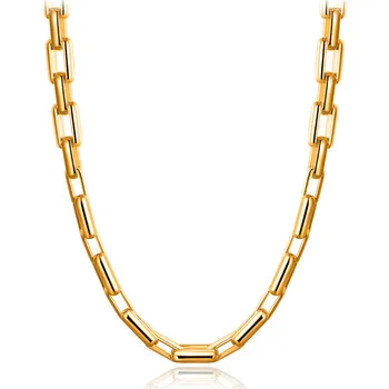 Fashion Punk 9 MM Rectangle Gold Color 50 CM Long Link Chain for Women/Men Jewelry Wholesale
Fashion Punk 9 MM Rectangle Gold Color 50 CM Long Link Chain for Women/Men Jewelry Wholesale
