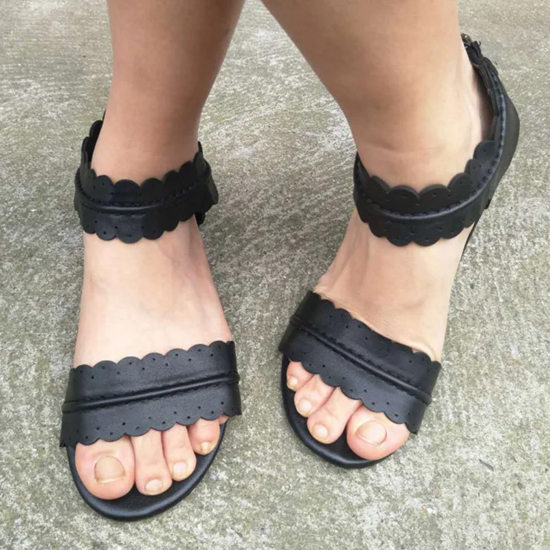 Women Summer Flat Sandals Gladiator Open Toe Zip Ruffles Shoes Female Ankle Warp Cover Heel Comfortable Leisure Casual Shoes
Women Summer Flat Sandals Gladiator Open Toe Zip Ruffles Shoes Female Ankle Warp Cover Heel Comfortable Leisure Casual Shoes