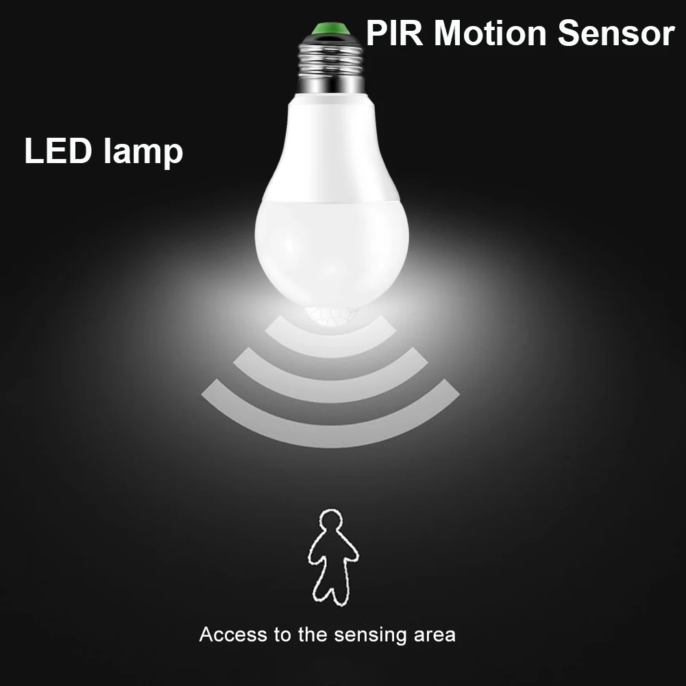 PIR Motion Sensor LED Cabinet light Bulbs E27/B22 220V Dusk to Dawn Night light Stair Pathway Corridor Emergency lamps
PIR Motion Sensor LED Cabinet light Bulbs E27/B22 220V Dusk to Dawn Night light Stair Pathway Corridor Emergency lamps