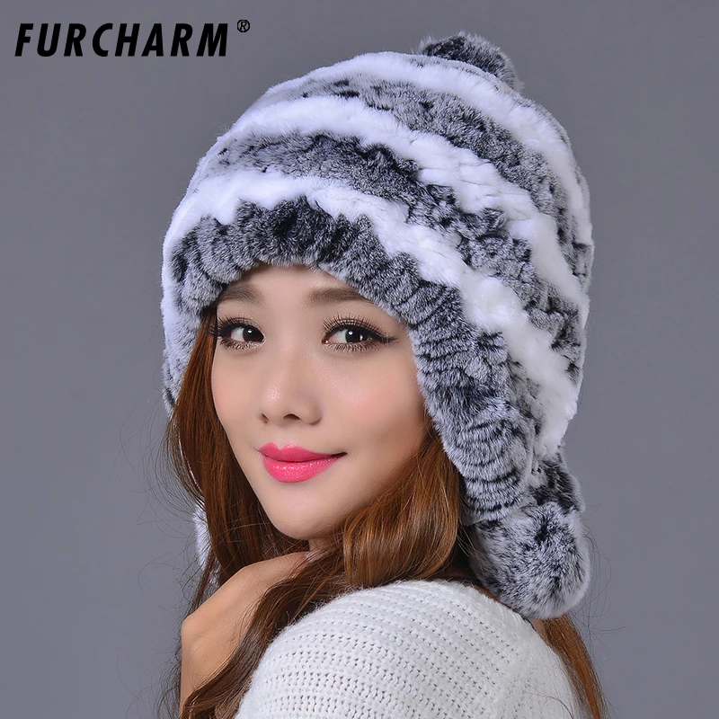Women Winter Fur Hat Warm Rex Rabbit Fur Hats With Fox Fur Flower Top Women Quality Casual Beanies
Women Winter Fur Hat Warm Rex Rabbit Fur Hats With Fox Fur Flower Top Women Quality Casual Beanies