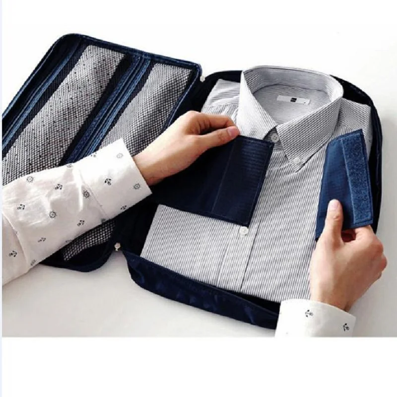 Fashion Men's Nylon Waterproof Travel Clothes Storage Bag Tie Shirt Anti Wrinkle Clothing Storage bags
Fashion Men's Nylon Waterproof Travel Clothes Storage Bag Tie Shirt Anti Wrinkle Clothing Storage bags