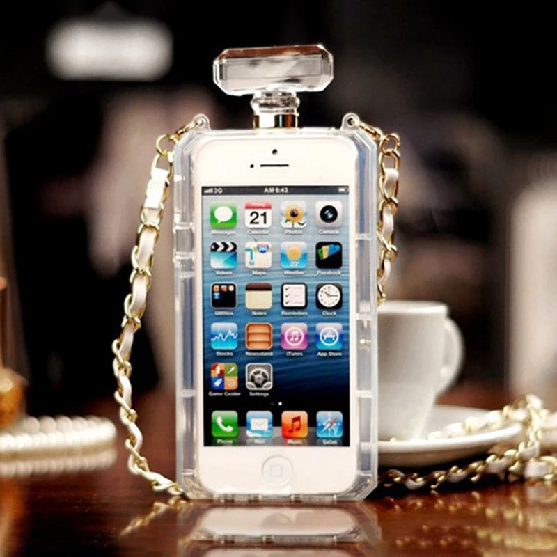 Luxury Perfume Bottle Phone Case For iphone X 6 6s 7 8plus Soft Clear TPU Cover For iPhone XS 5 5s XR XS MAX with Chain
Luxury Perfume Bottle Phone Case For iphone X 6 6s 7 8plus Soft Clear TPU Cover For iPhone XS 5 5s XR XS MAX with Chain