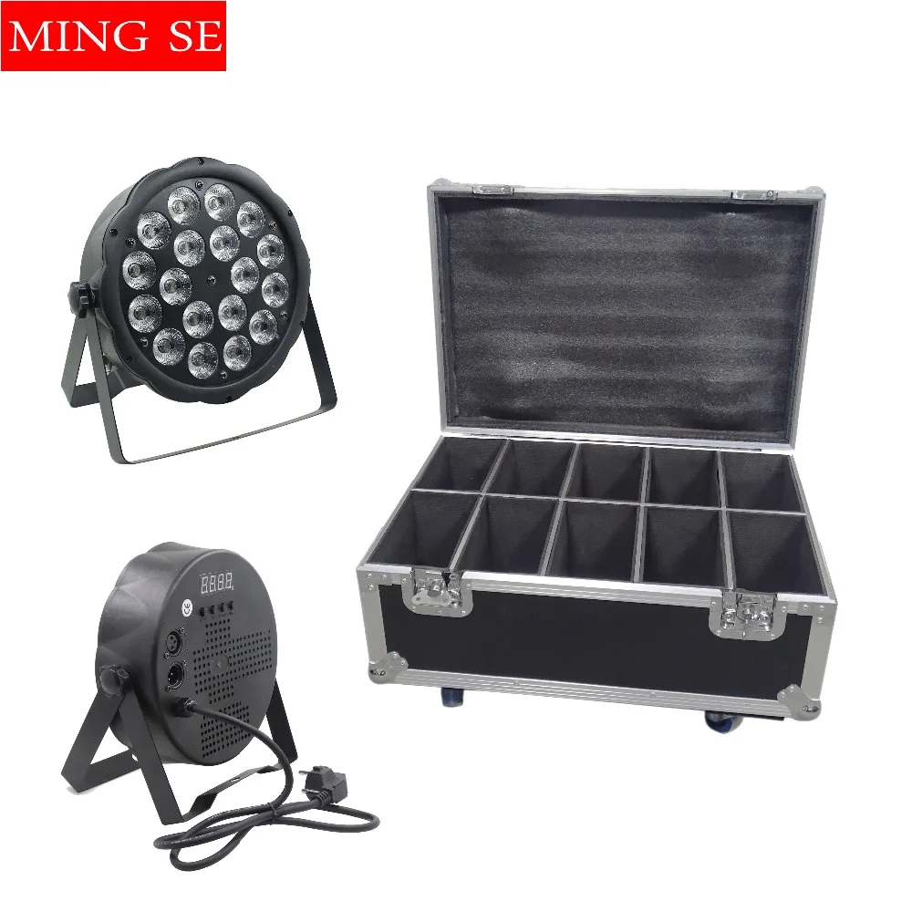 10pcs 18x10W large lens RGBW 4in1 LED par light 18 * 10w with Flig DMX512 control disco stage DJ wedding light with Flight Case
10pcs 18x10W large lens RGBW 4in1 LED par light 18 * 10w with Flig DMX512 control disco stage DJ wedding light with Flight Case