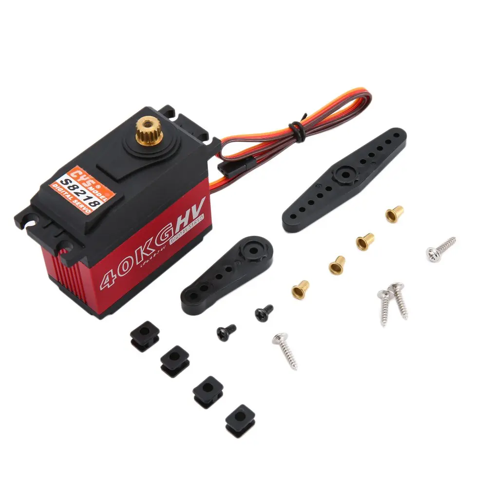 Cys-S8218 Supersonic Steering Gear Simulated Metallic Steering Gear Servo For Rc Airplane Aircraft Spare Accessories
Cys-S8218 Supersonic Steering Gear Simulated Metallic Steering Gear Servo For Rc Airplane Aircraft Spare Accessories