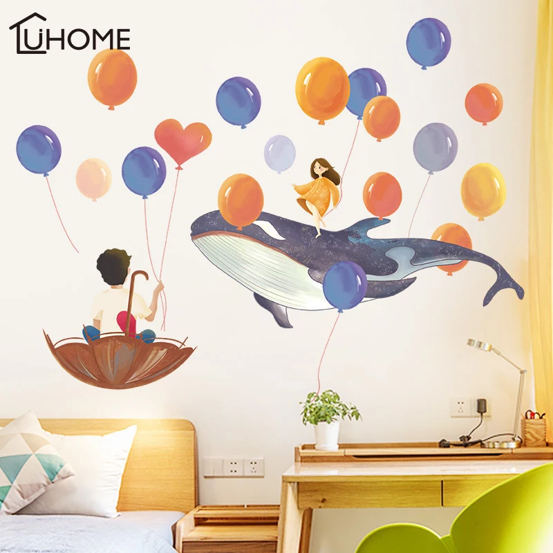 Flying Big Fish Boy Girl Wall Stickers for Kids Room Living Room Decor Tv Wall Decor Child Bedroom Vinyl Home Decor Mural Art
Flying Big Fish Boy Girl Wall Stickers for Kids Room Living Room Decor Tv Wall Decor Child Bedroom Vinyl Home Decor Mural Art