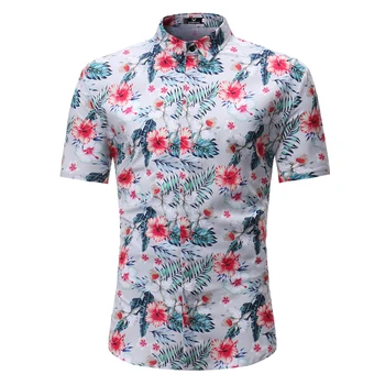 Fashion Flower Floral Print Hawaiian Dress Shirt Men 2018 Brand New Summer Short Sleeve Camisa Masculina Casual Beach Shirt Male
Fashion Flower Floral Print Hawaiian Dress Shirt Men 2018 Brand New Summer Short Sleeve Camisa Masculina Casual Beach Shirt Male