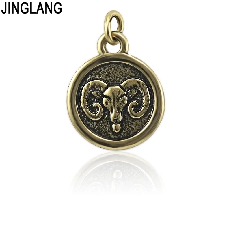JINGLANG One Piece Assorted Antiqued bronze Zodiac charms twelve constellations Metal sign pendant 1 Psc
JINGLANG One Piece Assorted Antiqued bronze Zodiac charms twelve constellations Metal sign pendant 1 Psc