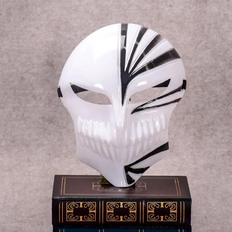

Plastic Death Bleach Kurosaki Ichigo Mask Christmas Dance Masquerade Party Cosplay Halloween Full Face Black Cool Mask