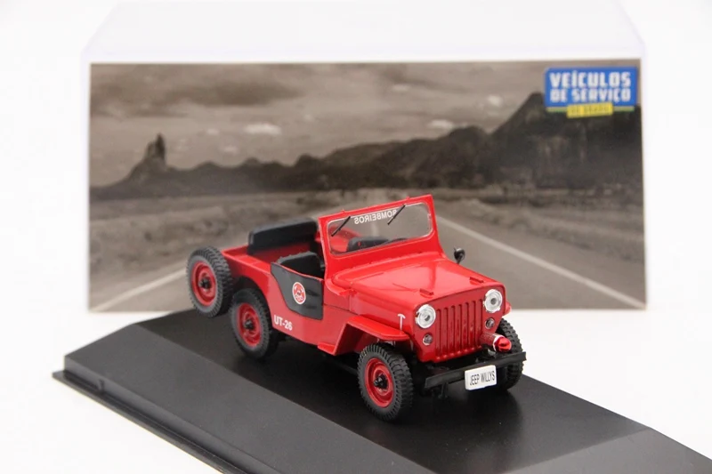 IXO Altaya 1:43 for Jeep Willys Corpo De Bombeiros Auto Diecast Models Toys Car Collection Miniature Red
IXO Altaya 1:43 for Jeep Willys Corpo De Bombeiros Auto Diecast Models Toys Car Collection Miniature Red
