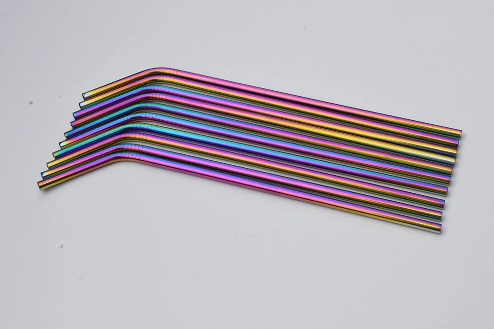 WOWSHINE rainbow Colorful Stainless Steel 304 Drinking Straws 100pcs/lot Length 6MMx215mm bent FDA dishwasher safe
WOWSHINE rainbow Colorful Stainless Steel 304 Drinking Straws 100pcs/lot Length 6MMx215mm bent FDA dishwasher safe