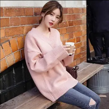 2019 New Arrival Lady Pink Jumper 4xl Plus Size Sweater Pullover Top Hot Sale Winter Womens Ladies V Neck Sweaters Clothing
2019 New Arrival Lady Pink Jumper 4xl Plus Size Sweater Pullover Top Hot Sale Winter Womens Ladies V Neck Sweaters Clothing