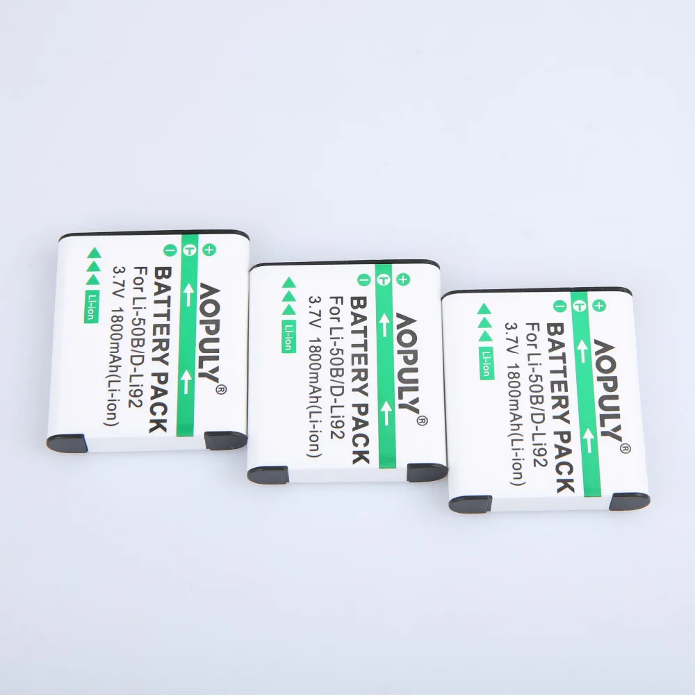 AOPULY 3Pcs LI-50B LI 50B LI50B Rechargeable Battery for Olympus LI-50B LI 50B LI50B for Pentax D-LI92 XZ-1 SP-800UZ SZ-30MR
AOPULY 3Pcs LI-50B LI 50B LI50B Rechargeable Battery for Olympus LI-50B LI 50B LI50B for Pentax D-LI92 XZ-1 SP-800UZ SZ-30MR
