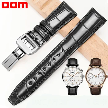 DOM Men Women Watch Strap 20mm 21mm 22mm Crocodile Alligator Leather Watchband Butterfly Buckle Bracelet Accessories Wristbands
DOM Men Women Watch Strap 20mm 21mm 22mm Crocodile Alligator Leather Watchband Butterfly Buckle Bracelet Accessories Wristbands