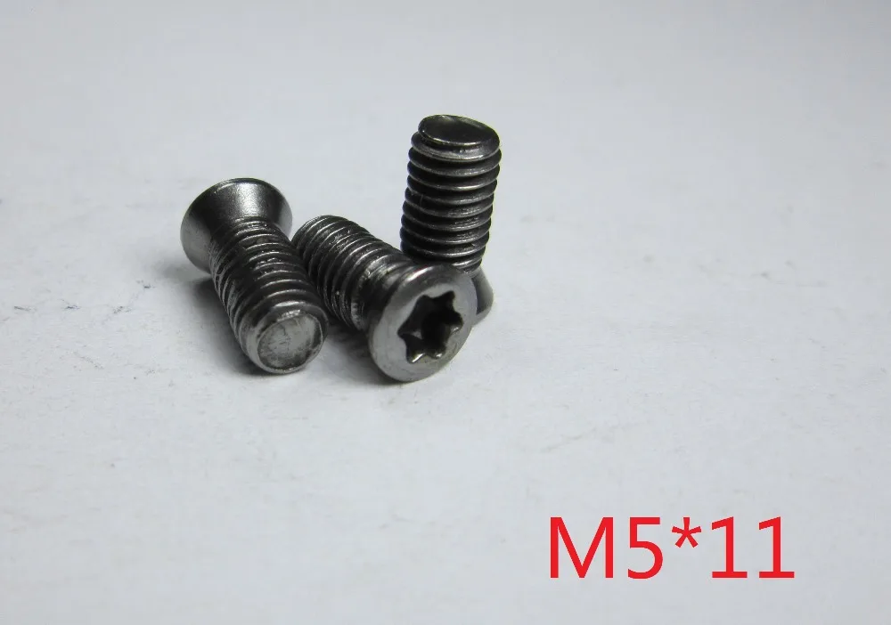 100pcs M5*11mm Insert Hexagon Torx Screws for Replaces Carbide Inserts CNC machine Lathe M5 x 11mm accessories blade cutter
100pcs M5*11mm Insert Hexagon Torx Screws for Replaces Carbide Inserts CNC machine Lathe M5 x 11mm accessories blade cutter