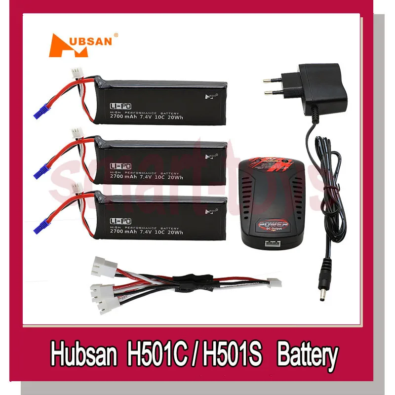 7.4V 2700mAh 10C Batteies 3pcs with Charger and Cable Set for Hubsan H501C H501S H501S Pro X4 RC Quadcopter Drone Parts
7.4V 2700mAh 10C Batteies 3pcs with Charger and Cable Set for Hubsan H501C H501S H501S Pro X4 RC Quadcopter Drone Parts