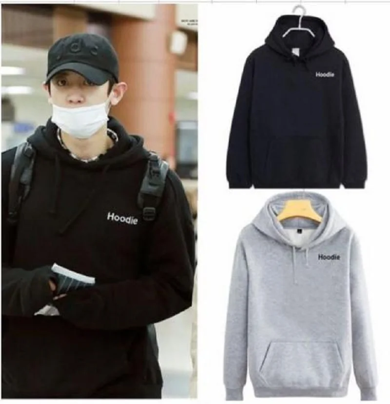 KPOP EXO Chanyeol Cap Hoodie Sweater Airport Fashion Sweatershirt VIXX RAVI Coat