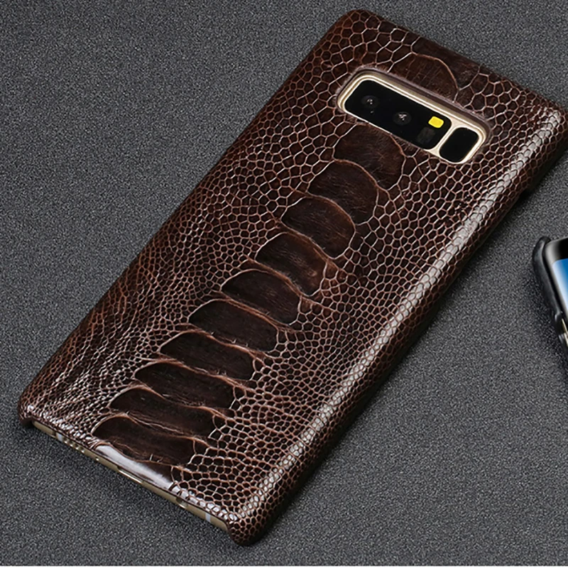 LANGSID S10 Luxury handmade Natural Ostrich leg skin case For Samsung S10 case Real leather back cover For Galaxy s10 plus case
LANGSID S10 Luxury handmade Natural Ostrich leg skin case For Samsung S10 case Real leather back cover For Galaxy s10 plus case