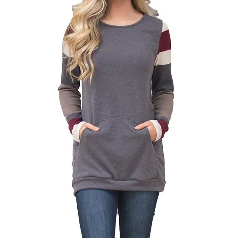 Chulianyouhuo Autumn Striped Color Block Long Sleeve Sweatshirt Women 2017 Fashion Spring Round Neck Pullover Sweatshirt Tops
Chulianyouhuo Autumn Striped Color Block Long Sleeve Sweatshirt Women 2017 Fashion Spring Round Neck Pullover Sweatshirt Tops