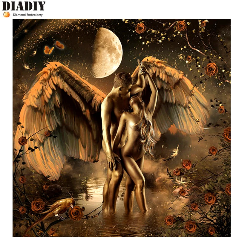 DIADIY Full round Diamond 5D DIY Diamond Painting Angel lovers 3d Embroidery Cross Stitch Rhinestone Mosaic Painting Home Decor
DIADIY Full round Diamond 5D DIY Diamond Painting Angel lovers 3d Embroidery Cross Stitch Rhinestone Mosaic Painting Home Decor