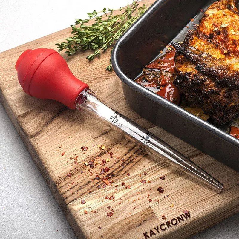 Hot Turkey Baster Quality Silicone Bulb Including Meat arinade Injector Needle with Barbecue Basting Brush For Easy Clean
Hot Turkey Baster Quality Silicone Bulb Including Meat arinade Injector Needle with Barbecue Basting Brush For Easy Clean