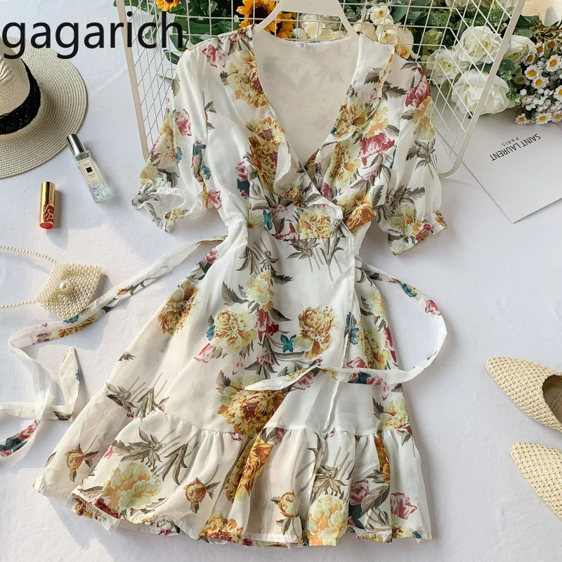 Gagarich Women Dress 2019 Summer New Floral Print Chiffon Short Sleeve Retro Lotus Leaf Edge A-line Female Dresses Vestidos
Gagarich Women Dress 2019 Summer New Floral Print Chiffon Short Sleeve Retro Lotus Leaf Edge A-line Female Dresses Vestidos