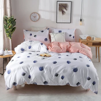 Nordic style classic bedding set Ink point printing bed linens 3/4pcs duvet cover set bed sheet duvet cover pillow case #/J
Nordic style classic bedding set Ink point printing bed linens 3/4pcs duvet cover set bed sheet duvet cover pillow case #/J