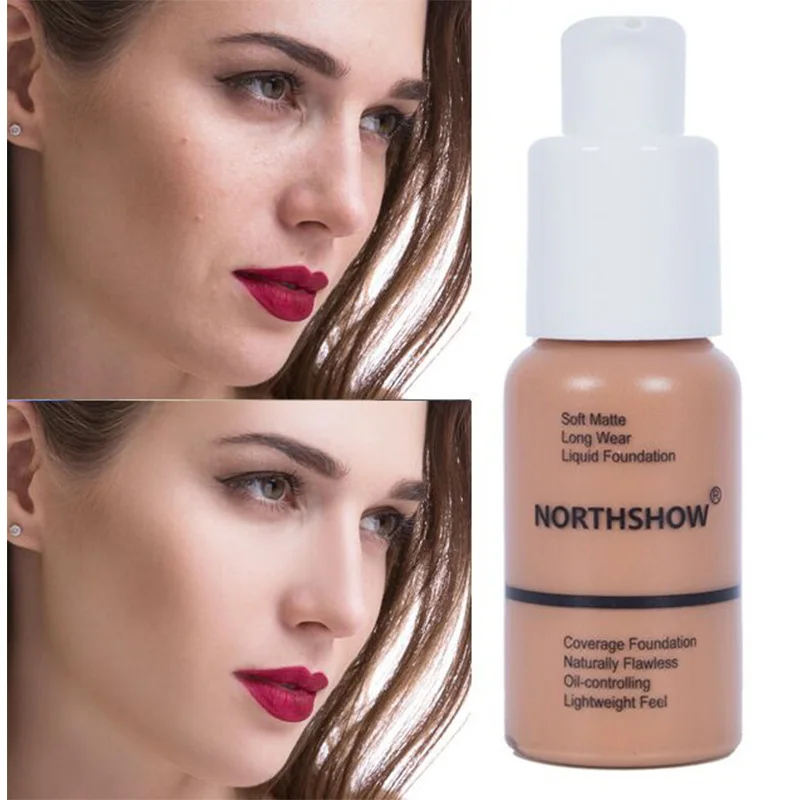 NORTHSHOW Brand Matte light Persistent type Oil control Concealer Foundation cream Liquid Foundation
NORTHSHOW Brand Matte light Persistent type Oil control Concealer Foundation cream Liquid Foundation