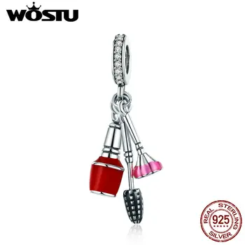 WOSTU Real 925 Sterling Silver Makeup Tools Cosmetics Pendant Charms fit Original Women Bracelet Fashion Jewelry Gift DXC785
WOSTU Real 925 Sterling Silver Makeup Tools Cosmetics Pendant Charms fit Original Women Bracelet Fashion Jewelry Gift DXC785