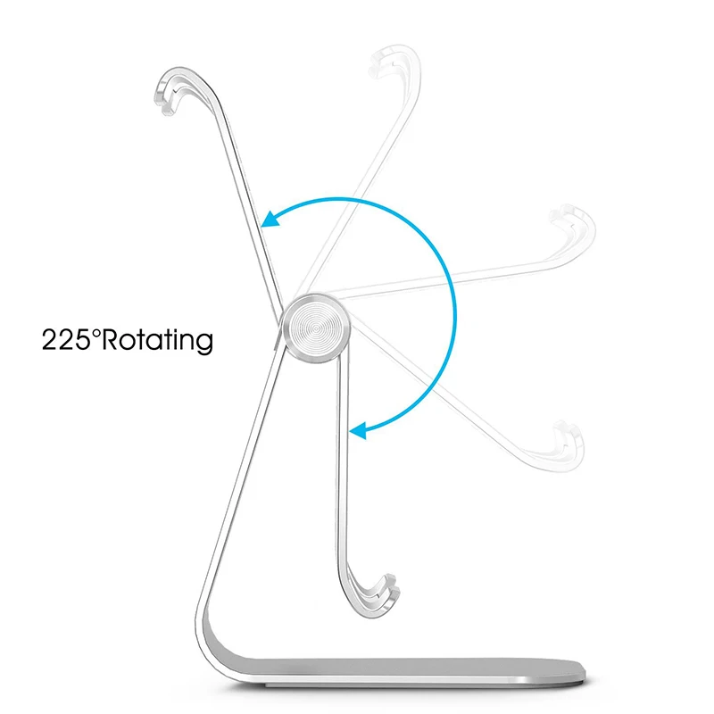 Portefeuille Tablet Stand Aluminum Adjustabl Holder For iPad Pro 10.5 Mini Air 2 iPhone X 7 8 6 6S PLus E-readers Bed Lazy Stand (8)