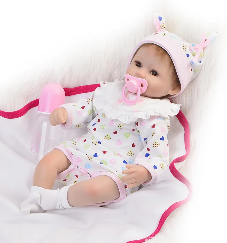Child Toy Silicone Reborn Doll for Babies 17 Inches Cloth Body Lifelike Reborn Toy for Kids Our Generation Popular Doll Lol
Child Toy Silicone Reborn Doll for Babies 17 Inches Cloth Body Lifelike Reborn Toy for Kids Our Generation Popular Doll Lol
