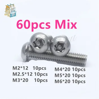 60pcs/Mix (M2--M6) Inside plum flower belt pillar type anti-theft bolt,stainless steel pan head torx machine security screw
60pcs/Mix (M2--M6) Inside plum flower belt pillar type anti-theft bolt,stainless steel pan head torx machine security screw
