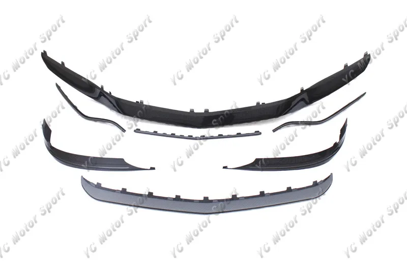 2015-2017 Mercedes Benz C217 S63 Coupe OEM Style Front Bumper Canards and Lip Kit CF (1)