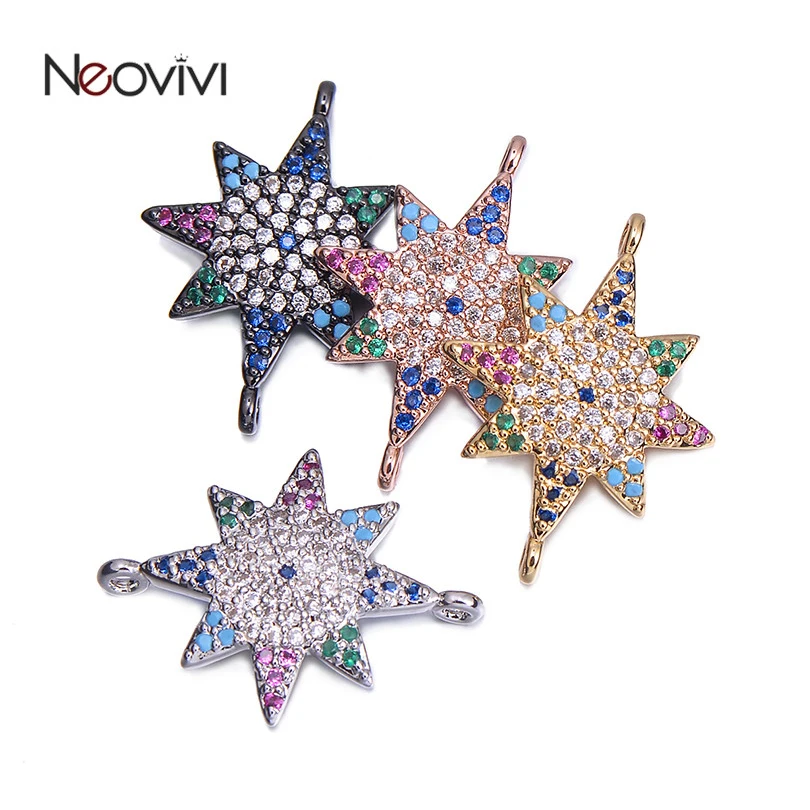 Neovivi Colorful Star Eye Charm Meteor Charms for Jewelry Making Micro Pave Multi CZ Brass Spacer Beads DIY Handmade Accessories
Neovivi Colorful Star Eye Charm Meteor Charms for Jewelry Making Micro Pave Multi CZ Brass Spacer Beads DIY Handmade Accessories