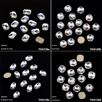 10pcs crystal AB glass Flatback nail rhinestones 3d nail art decoration oval round shape 16 choice mix size nail crystals YHA126
10pcs crystal AB glass Flatback nail rhinestones 3d nail art decoration oval round shape 16 choice mix size nail crystals YHA126