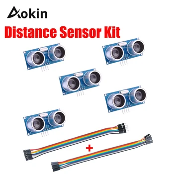 HC-SR04 Ultrasonic Module Distance Sensor with 40Pin 20cm Dupont line for Arduino UNO MEGA2560 Nano Robot XBee ZigBee diy kit
HC-SR04 Ultrasonic Module Distance Sensor with 40Pin 20cm Dupont line for Arduino UNO MEGA2560 Nano Robot XBee ZigBee diy kit