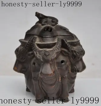 Christmas china fengshui bronze 5 Ox bull Bovine lucky statue Tanks Crock Jar Bottle Pot Halloween
Christmas china fengshui bronze 5 Ox bull Bovine lucky statue Tanks Crock Jar Bottle Pot Halloween