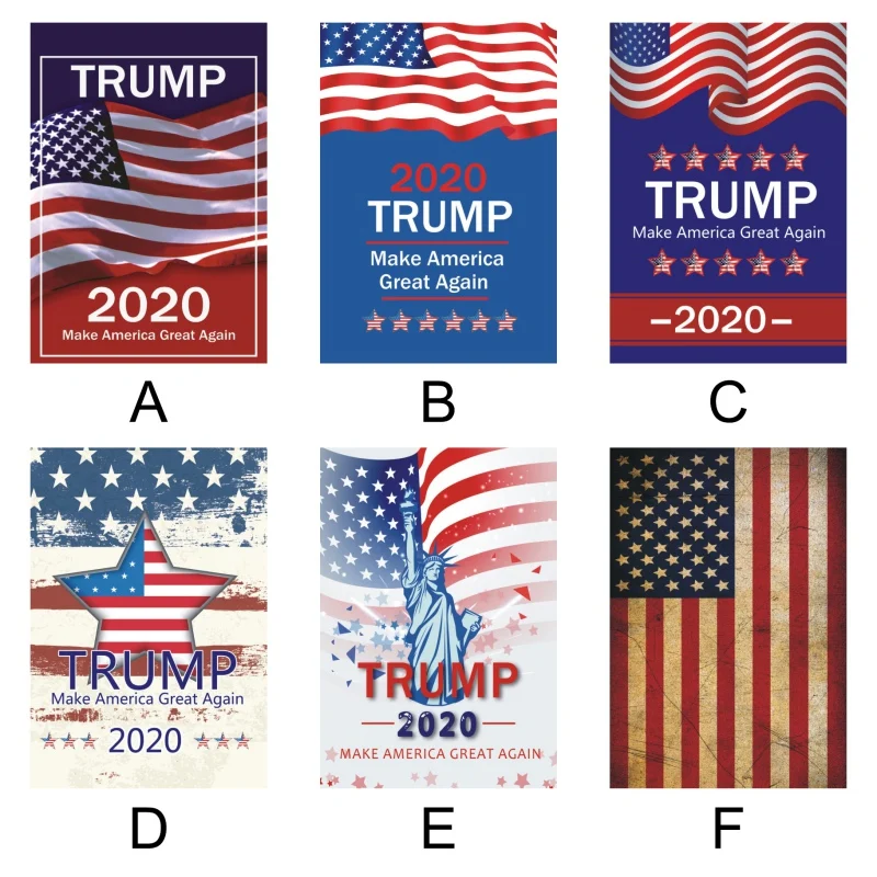 

2020 President Donald Trump Flag Stickers For Supporting President Trump Keep American Great Fade Banners Flag