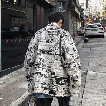 Autumn New Tooling Jacket Men Fashion Printing Casual European And American Wind Jacket Street Wild Hip Hop Loose Bomber Jacket
Autumn New Tooling Jacket Men Fashion Printing Casual European And American Wind Jacket Street Wild Hip Hop Loose Bomber Jacket