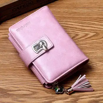 Women's Wallet Bag Three-fold Zipper Purses Diamond Round Lock Tassel PU Leather Card Money Bag Wallet Women Carteras
Women's Wallet Bag Three-fold Zipper Purses Diamond Round Lock Tassel PU Leather Card Money Bag Wallet Women Carteras