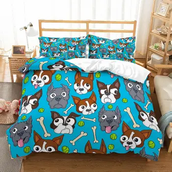 Cartoon Pug Bone Blue Quilt Cover Pillowcase Full Queen King Double Single Bed Linen Set Animals Bedding Sets (Dogs 2/3 Piece)
Cartoon Pug Bone Blue Quilt Cover Pillowcase Full Queen King Double Single Bed Linen Set Animals Bedding Sets (Dogs 2/3 Piece)