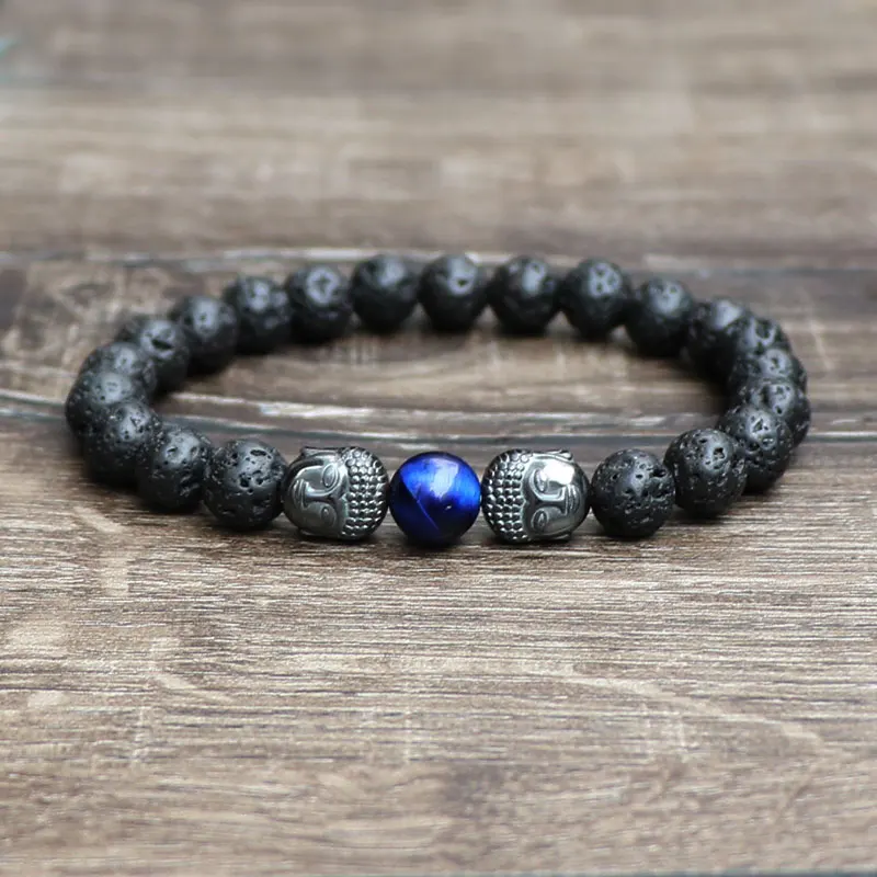Fashion Bracelets for Men Gift 2018 Energy Volcanic Rock Blue Tiger Stone Hematite Buddha Charm Handmade Lava Stone Bracelet
Fashion Bracelets for Men Gift 2018 Energy Volcanic Rock Blue Tiger Stone Hematite Buddha Charm Handmade Lava Stone Bracelet
